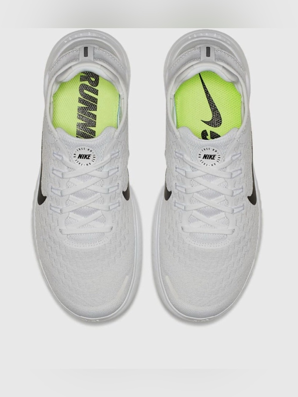 NWT brand new in box Nike White Freerun Flyknit Training Sneakers size 7.5 - Picture 9 of 10